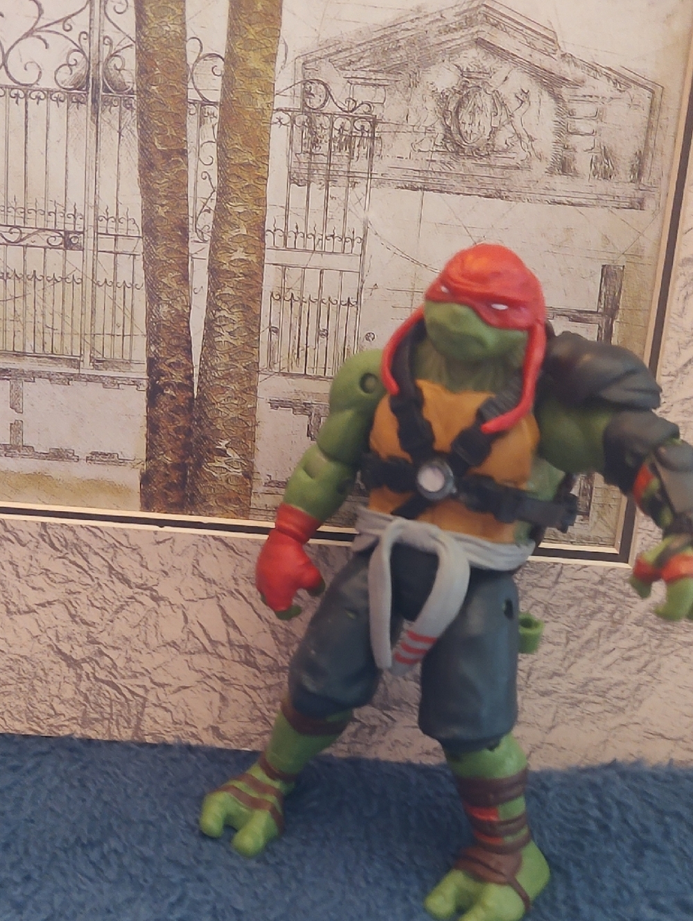 🐢 Raphael, Teenage Mutant  Turtle Action Figure -vintage
